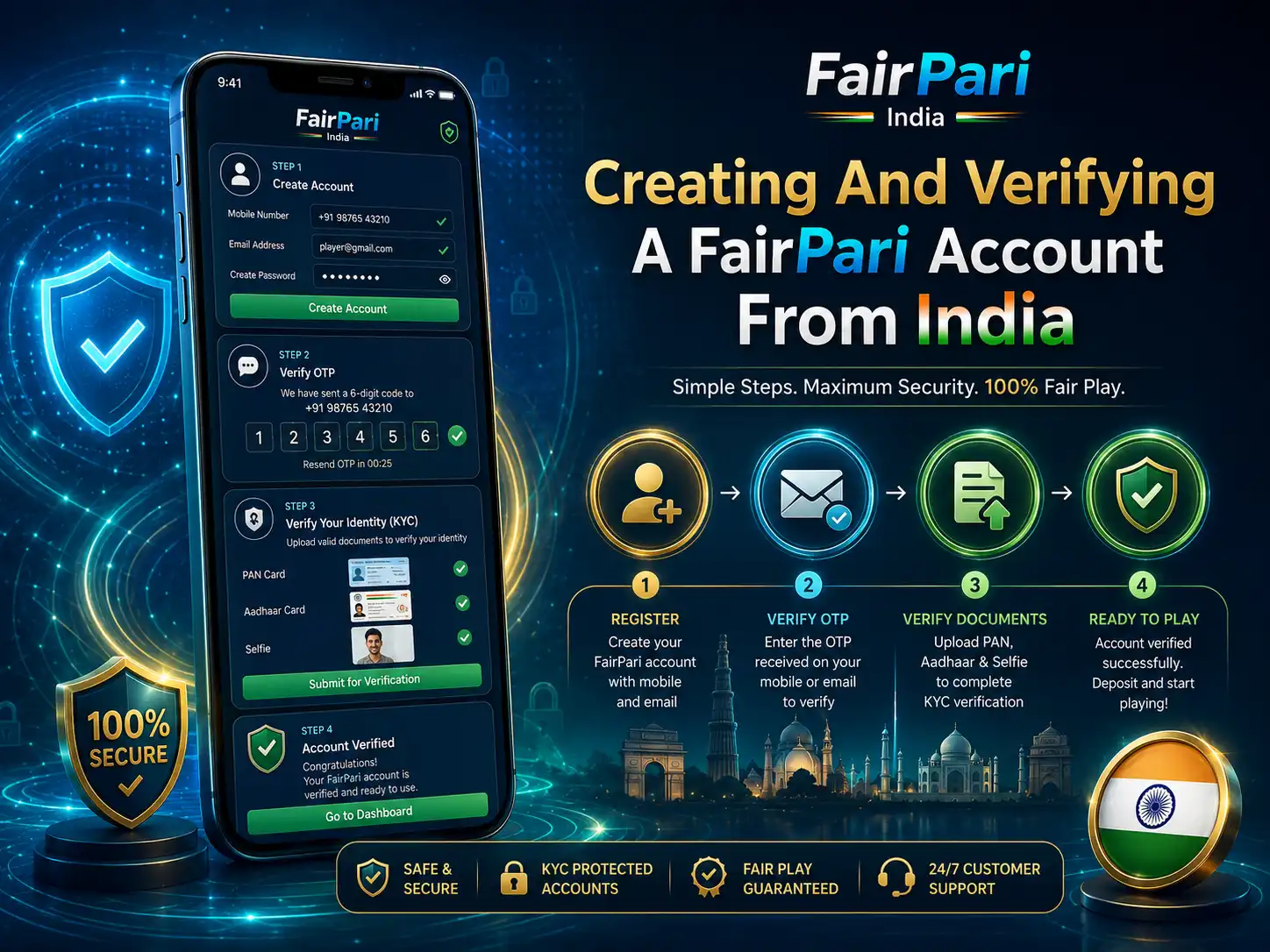 Creating And Verifying A FairPari Account From India